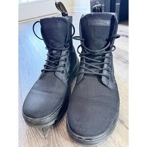 Dr. Martens Combs Men Size 11 Combat Boots Black Nylon